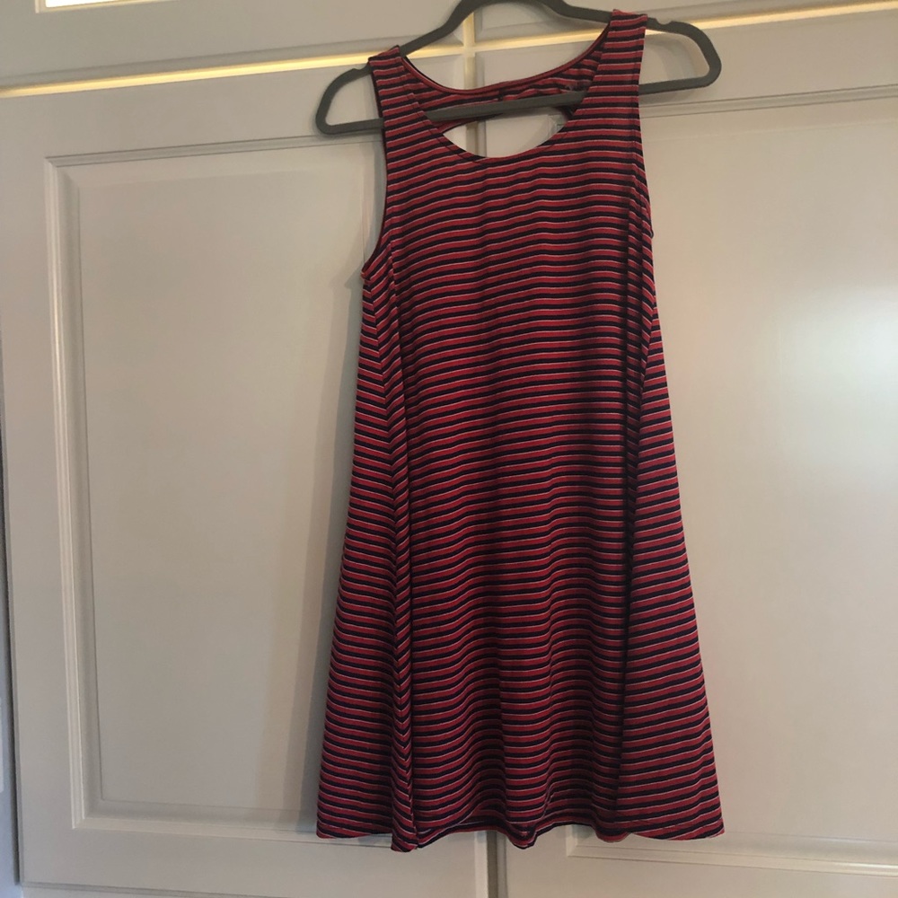 Striped, cut-out, dress